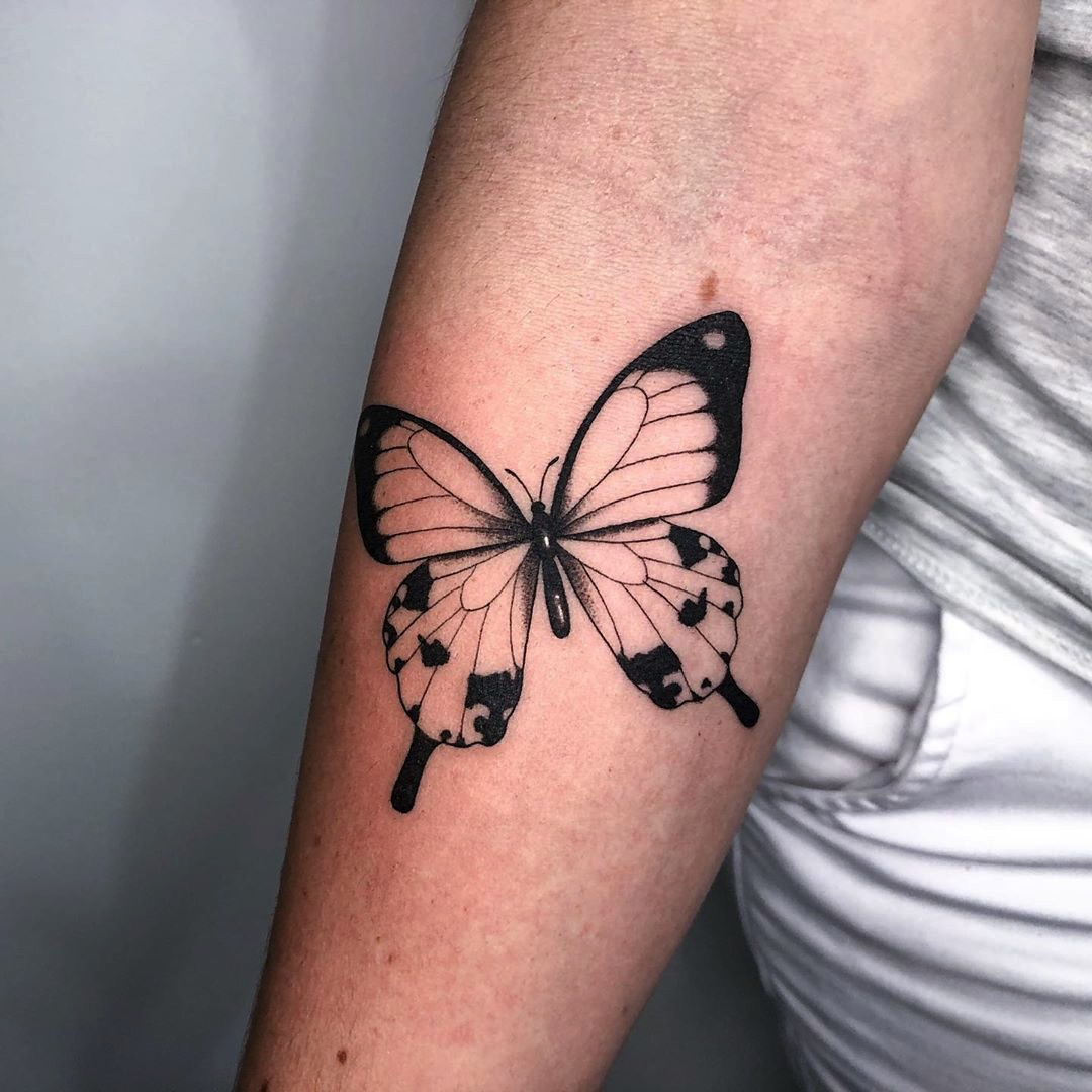 Flores e Borboleta - Tattoo