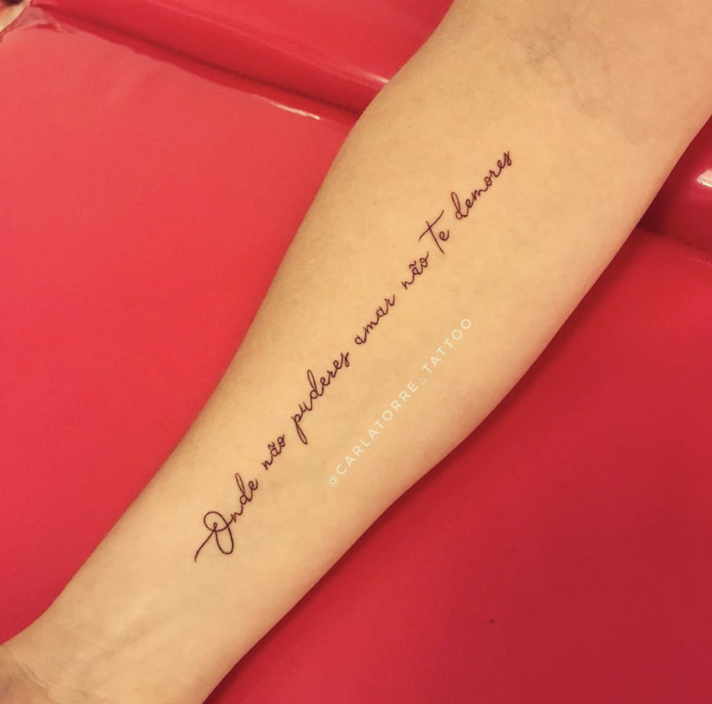 Tatuagens De Frases Onde Fazer E O Que Tatuar Blog Tattoo2me