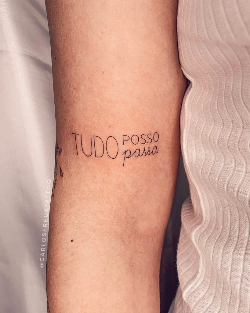 Tatuagem Tudo Passa 70 ideias repletas de significado  Camila Rocha  Noticias