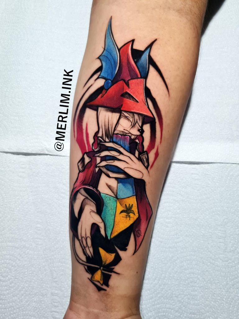 Foto de tatuagem feita por Merlim