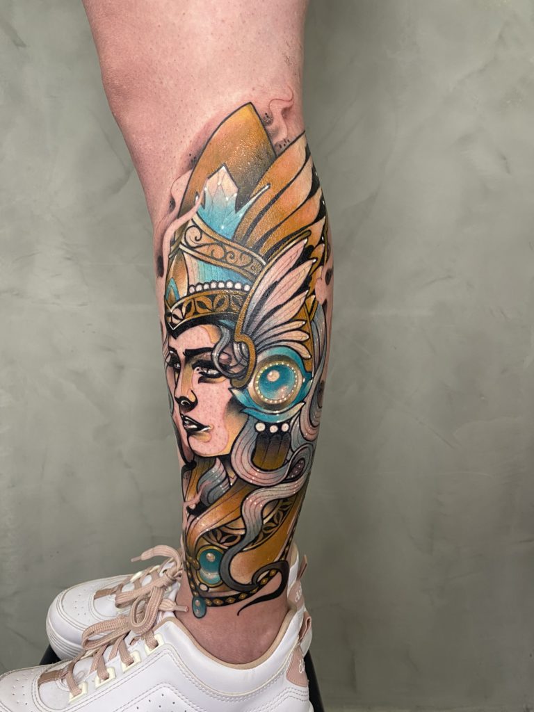 Foto de tatuagem feita por Leonardo Rocha Gasparini (@leeotattooink)