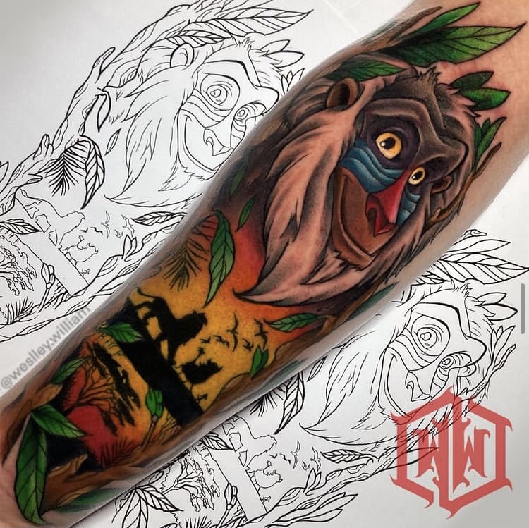 Foto de tatuagem feita por Weslley William (@weslley.william)