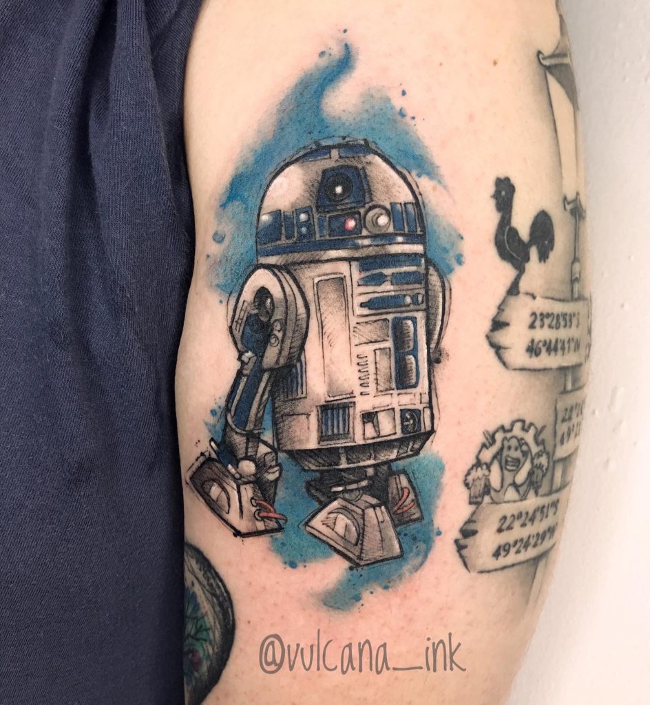 Foto de tatuagem feita por Raphaela Pereira (@vulcana_ink)