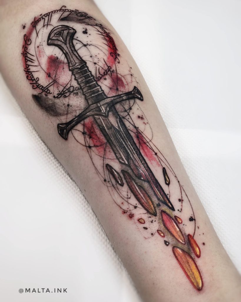 Foto de tatuagem feita por Gabriel Malta (@malta.ink)