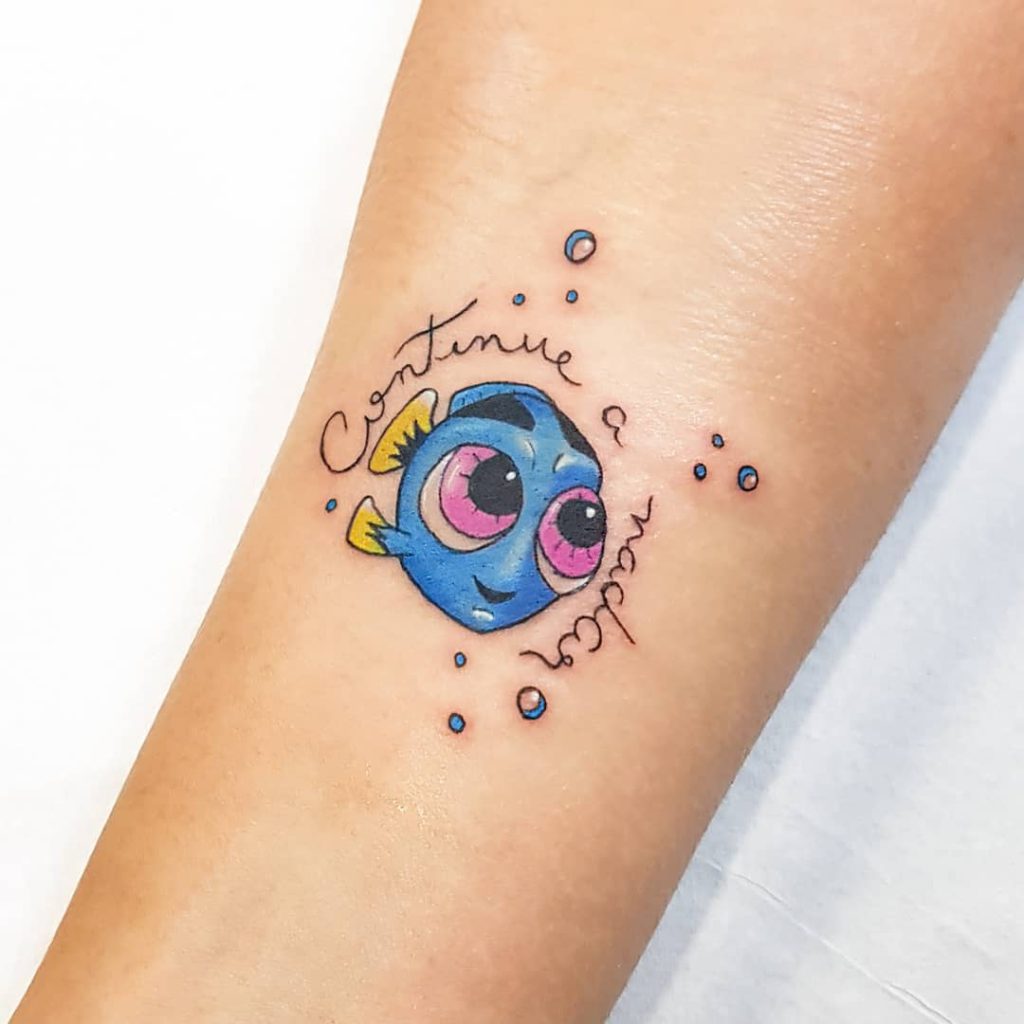 Foto de tatuagem feita por Amanda Klassmann (@a.o.klassmann)