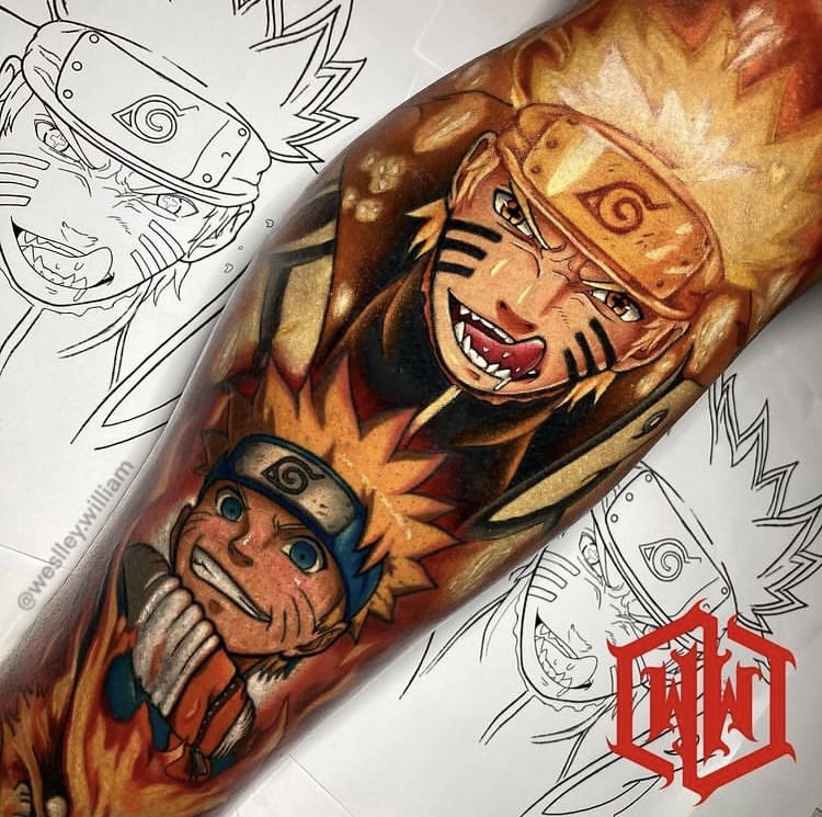 Foto de tatuagem feita por Weslley William (@weslley.william)