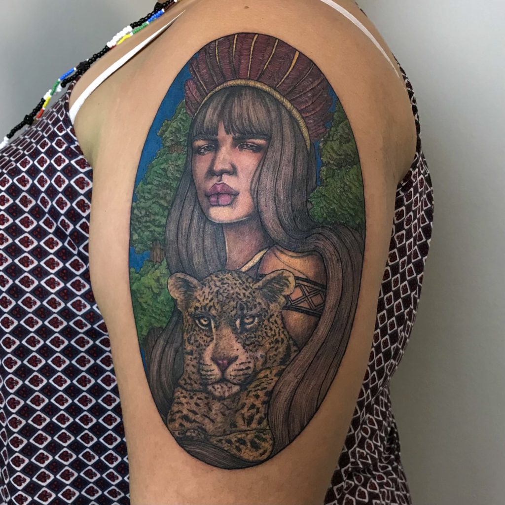 Foto de tatuagem feita por Jacqueline Dias (@diasartz)