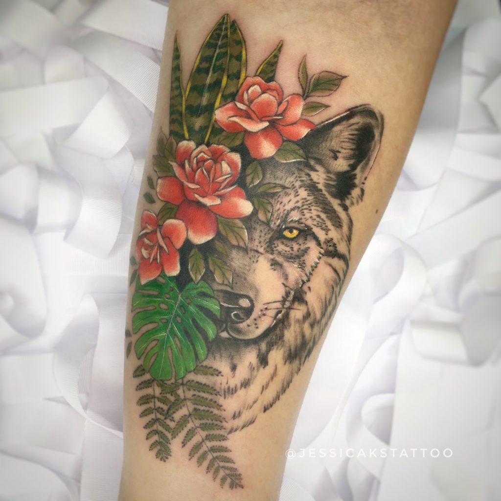 Foto de tatuagem feita por Jessica Sant’ana (@jessicakstattoo)