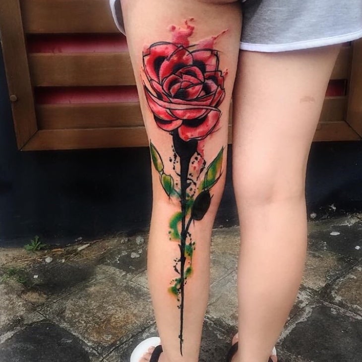 Foto de tatuagem feita por Chris Santos (@xchrissantosx)