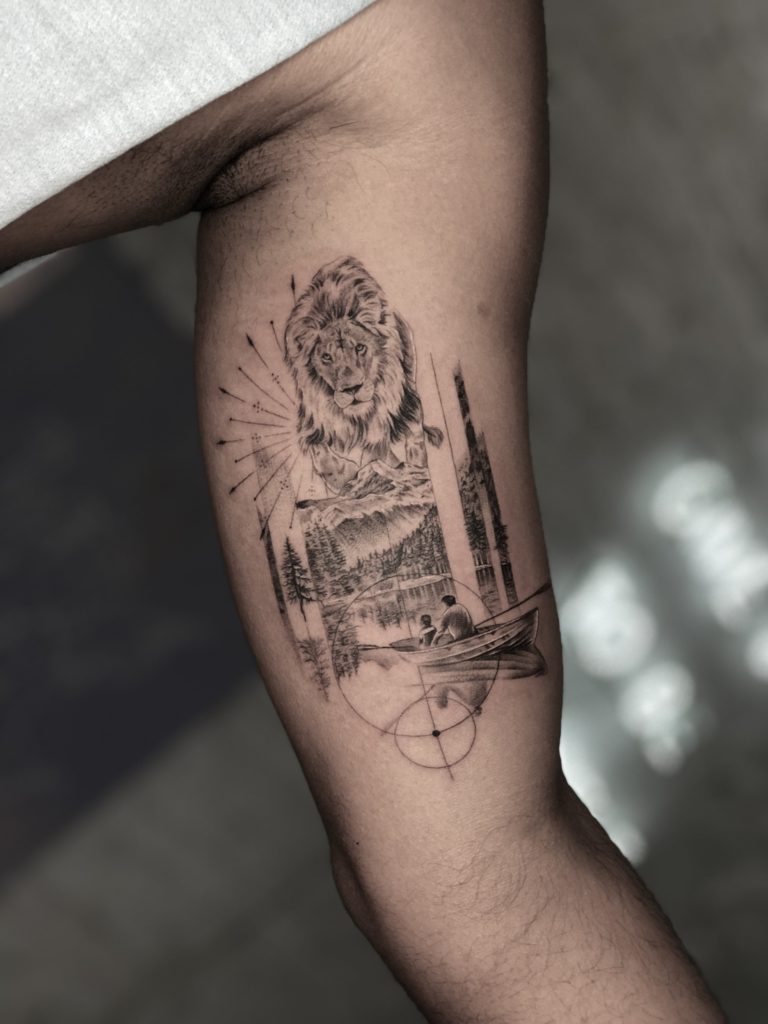 Foto de tatuagem feita por Philipe Sans (@philipesans)