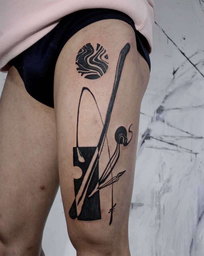 Foto de tatuagem feita por André Servienski (@andre.svk)