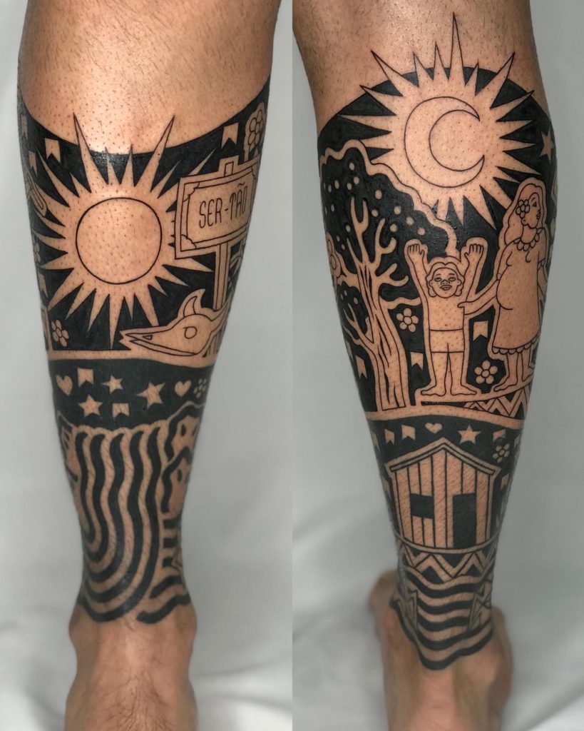 Foto de tatuagem feita por Claudio Barata (@claudiobarata)