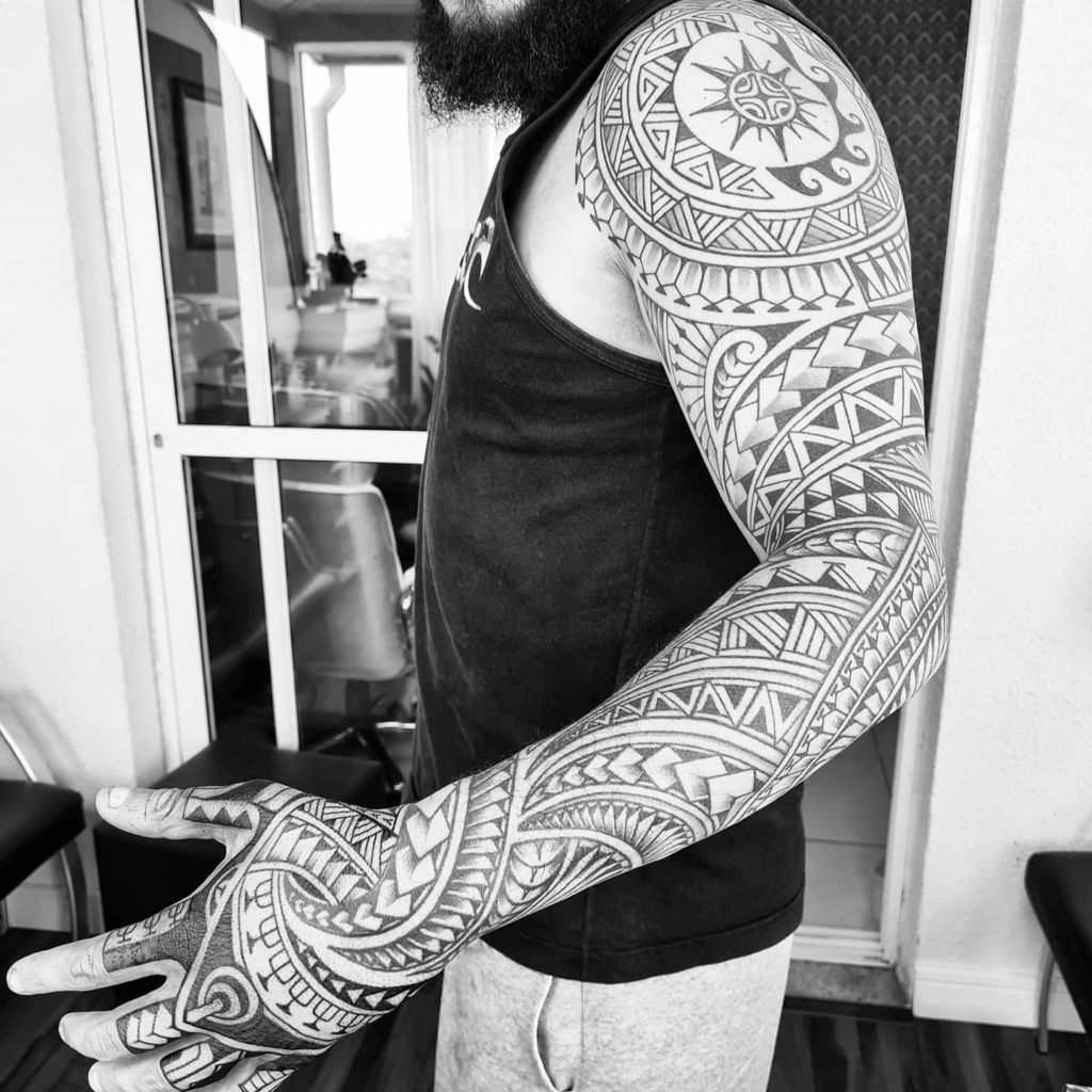 Foto de tatuagem feita por Marcus Parreira (@espiritoaloha)