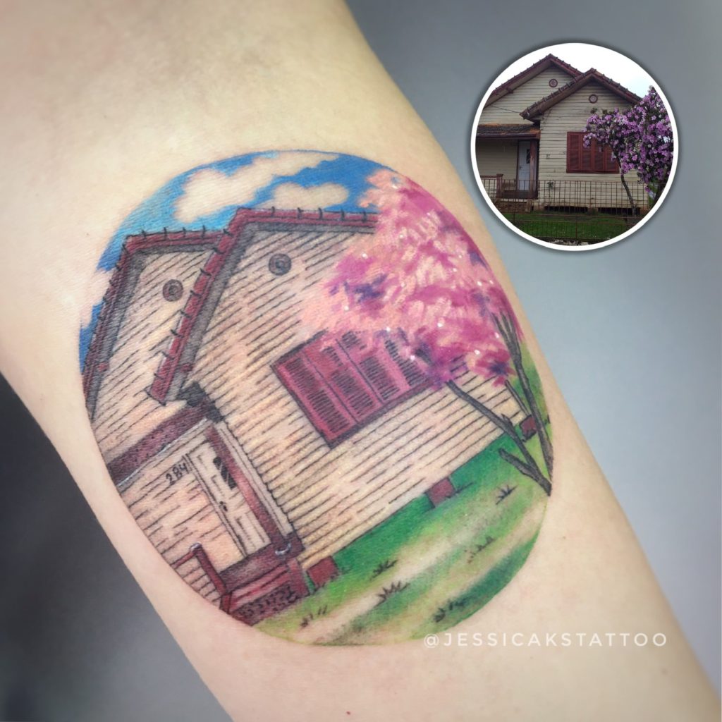 Foto de tatuagem feita por Jessica Sant’ana (@jessicakstattoo)