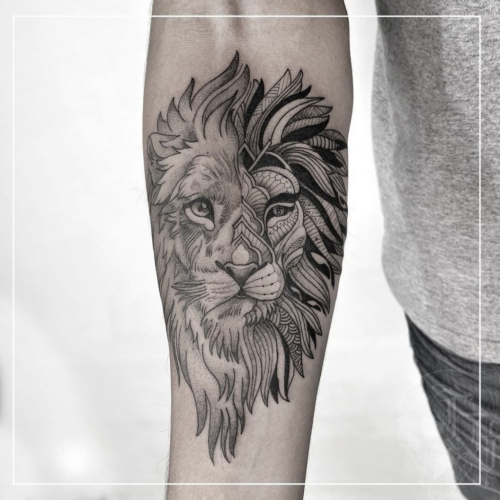 Foto de tatuagem feita por Thi Brandão (@thibrandaotattoo)