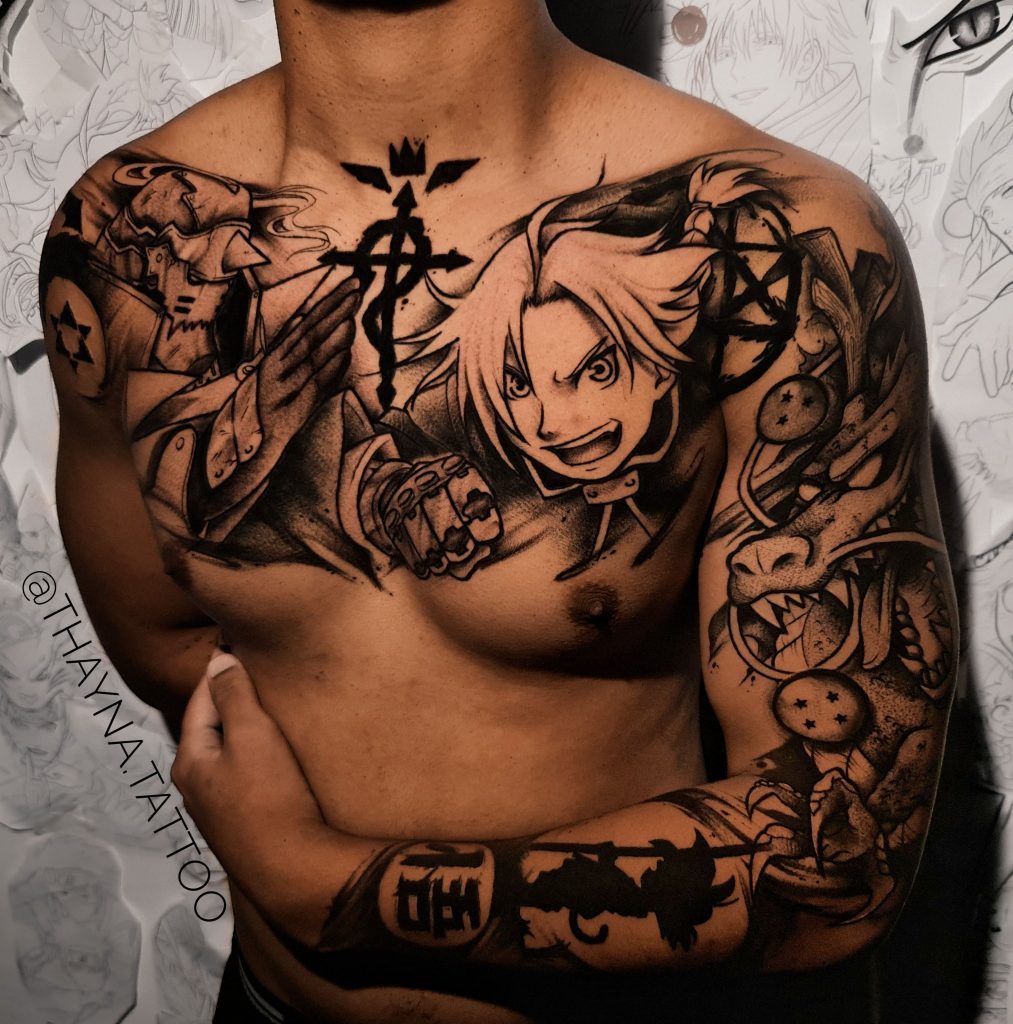 Foto de tatuagem feita por Thayna Albuquerque (@thayna.tattoo)