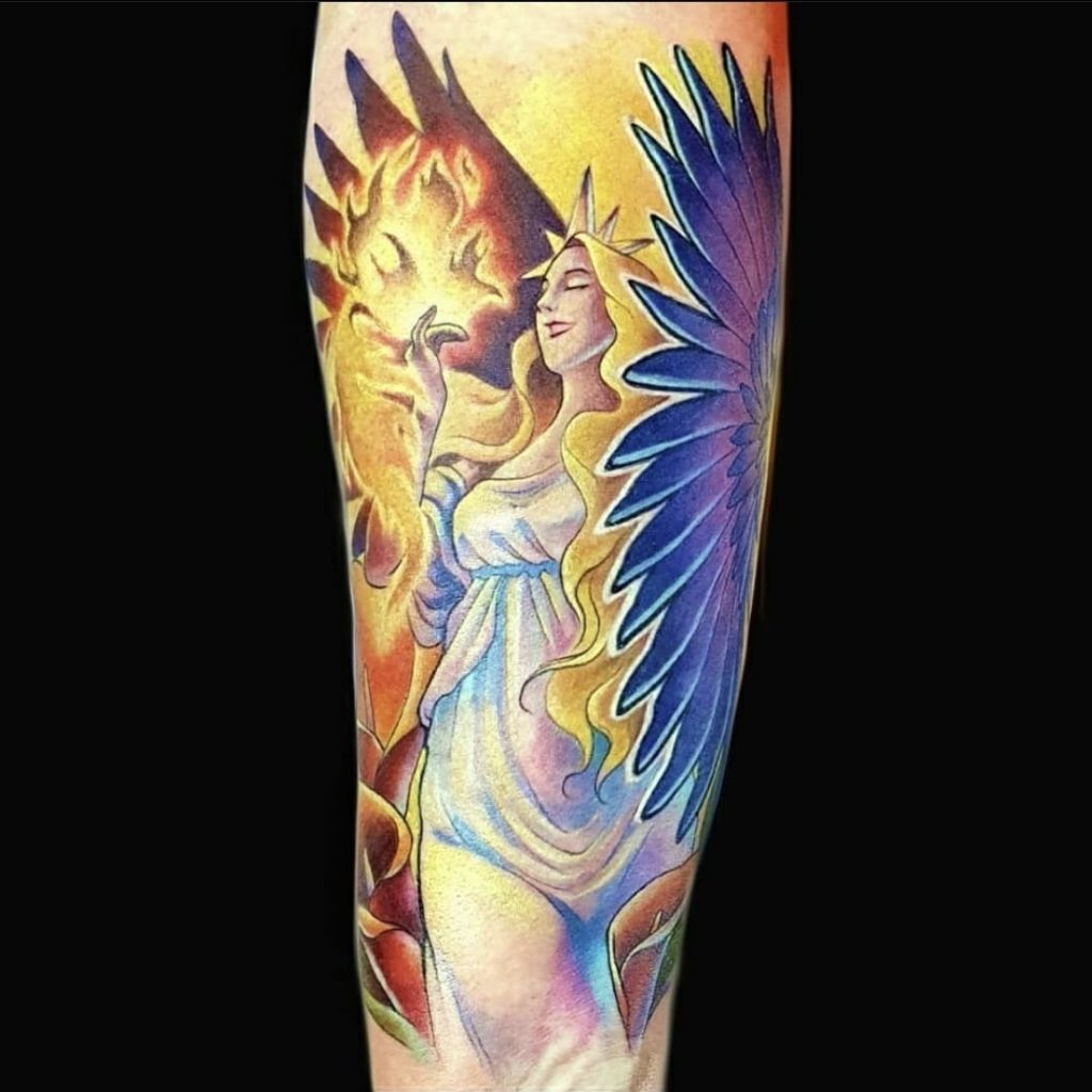 Foto de tatuagem feita por Debora Usagi (@d.usagi)