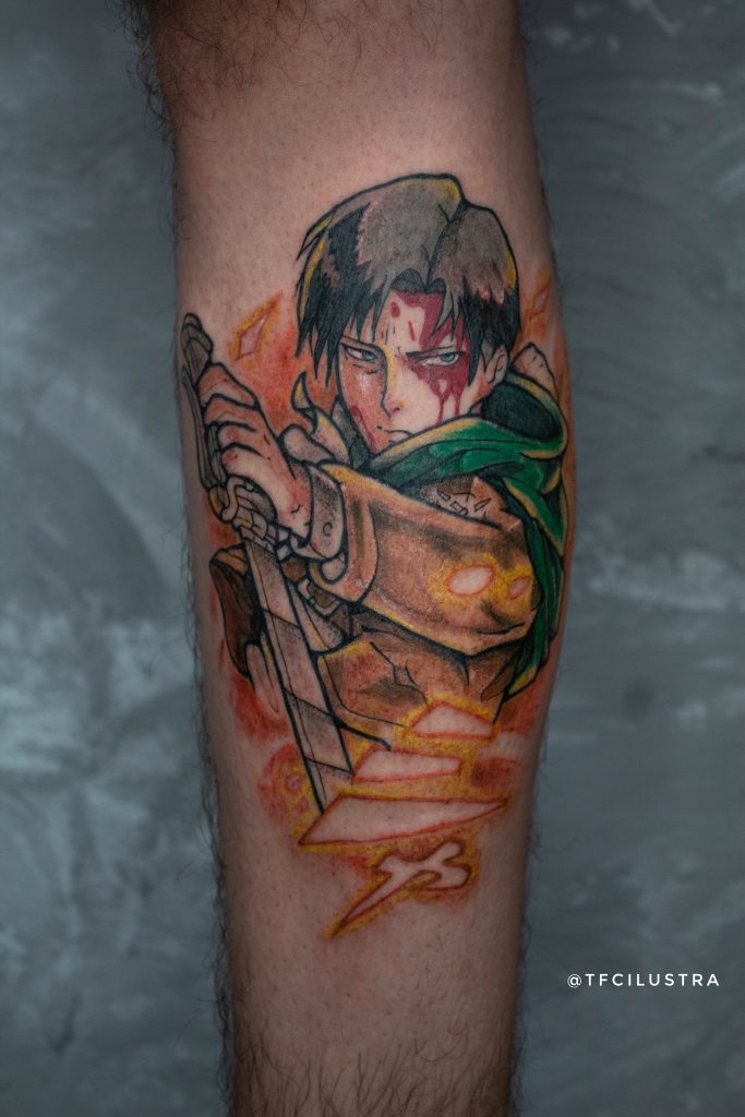 Foto de tatuagem feita por Thalisson F. Correia (@tfcilustra)