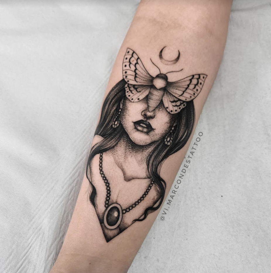 Foto de tatuagem feita por Vitória Marcondes (@vi.marcondestattoo)