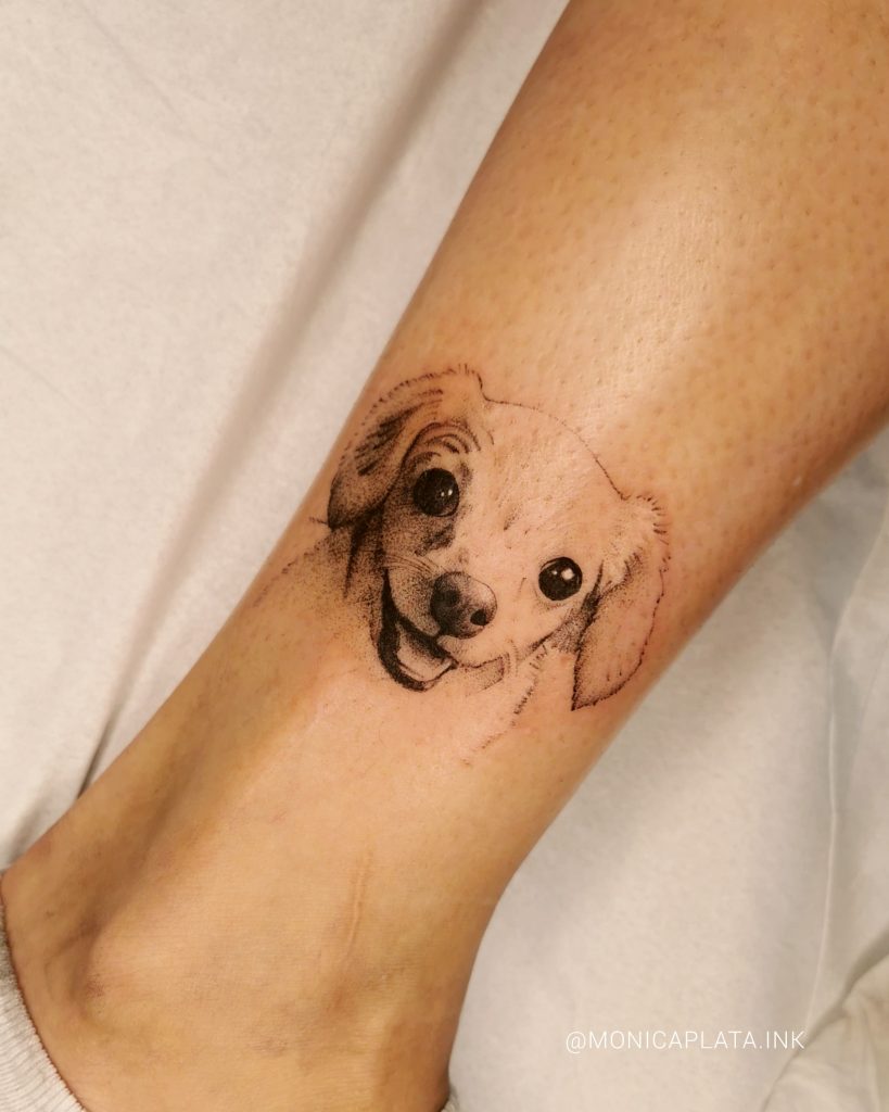 Foto de tatuagem feita por Monica Plata (@monicaplata.ink)