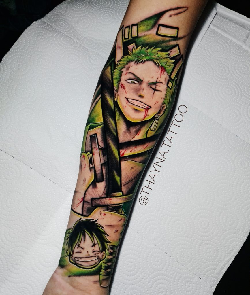 Foto de tatuagem feita por Thayna Albuquerque (@thayna.tattoo)