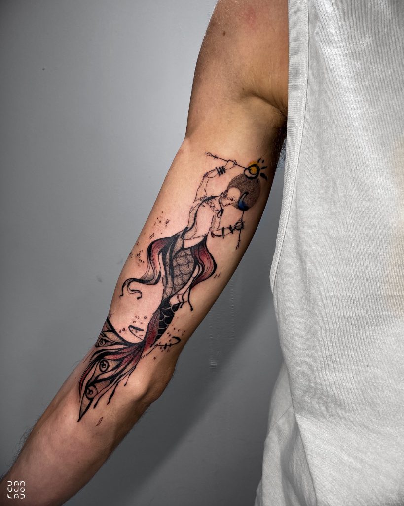 Foto de tatuagem feita por Danujo (@danujo.lab)