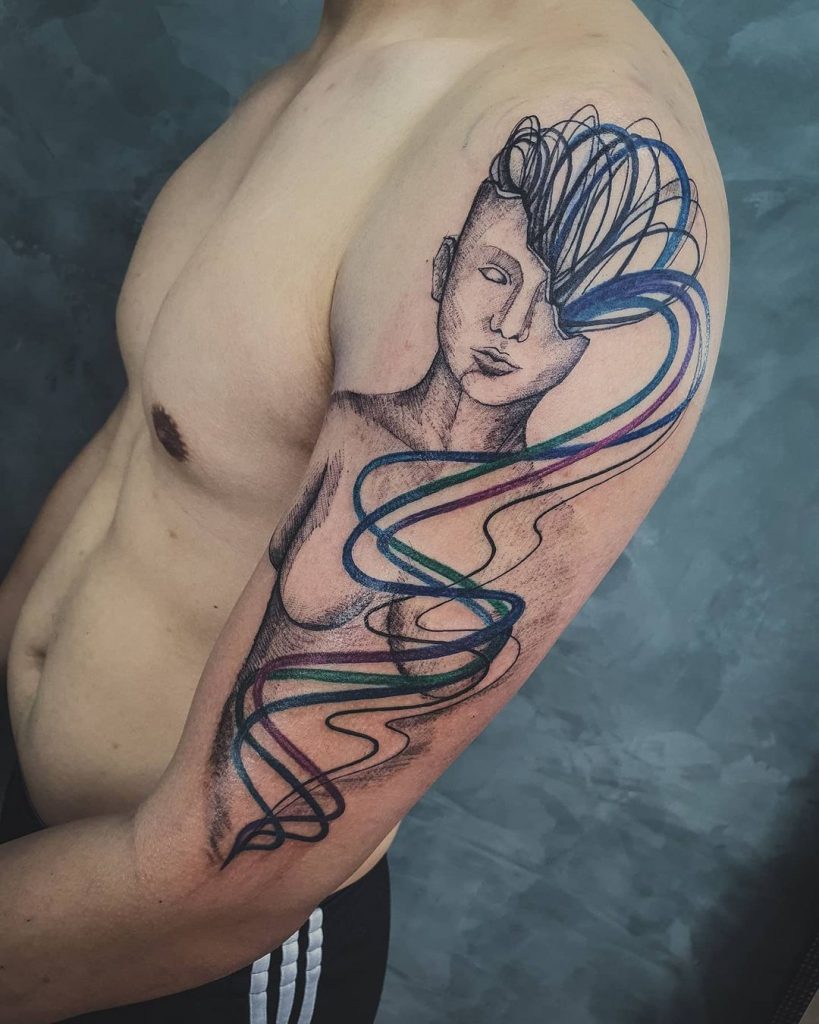 Foto de tatuagem feita por Dani Cunha (@danicunhatattoo)