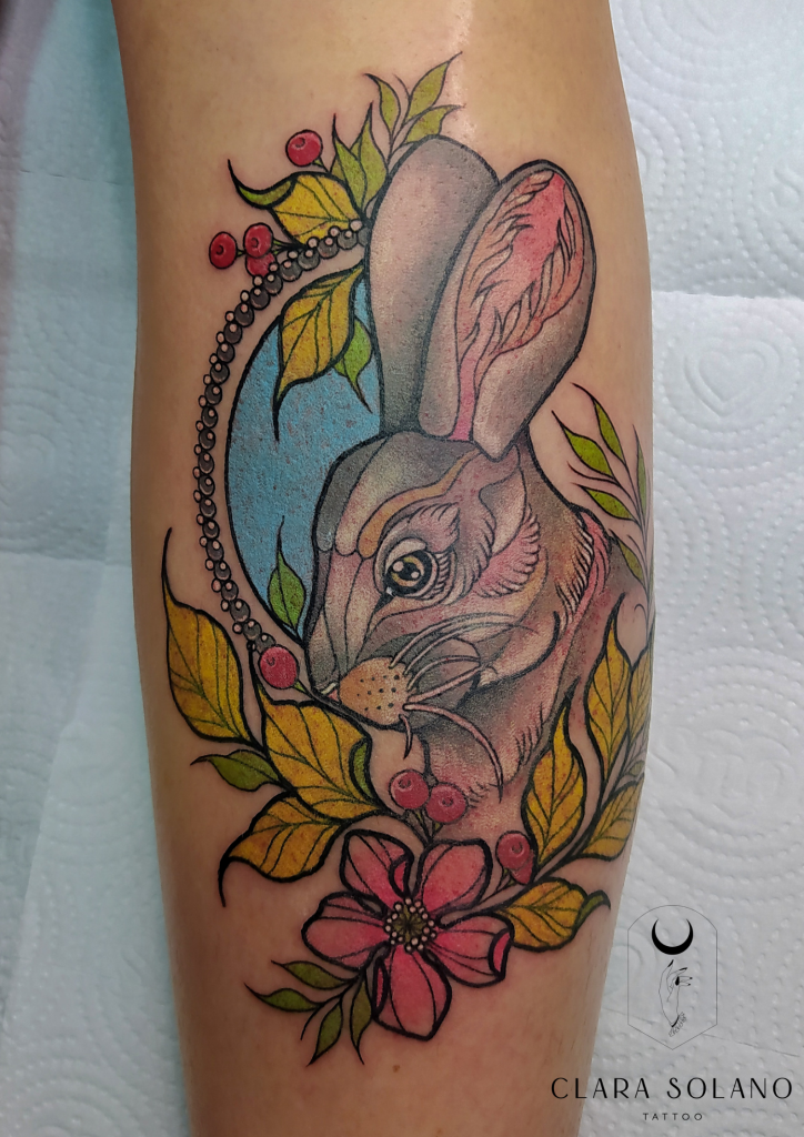 Foto de tatuagem feita por Clara Solano (@clarasolanotattoo)