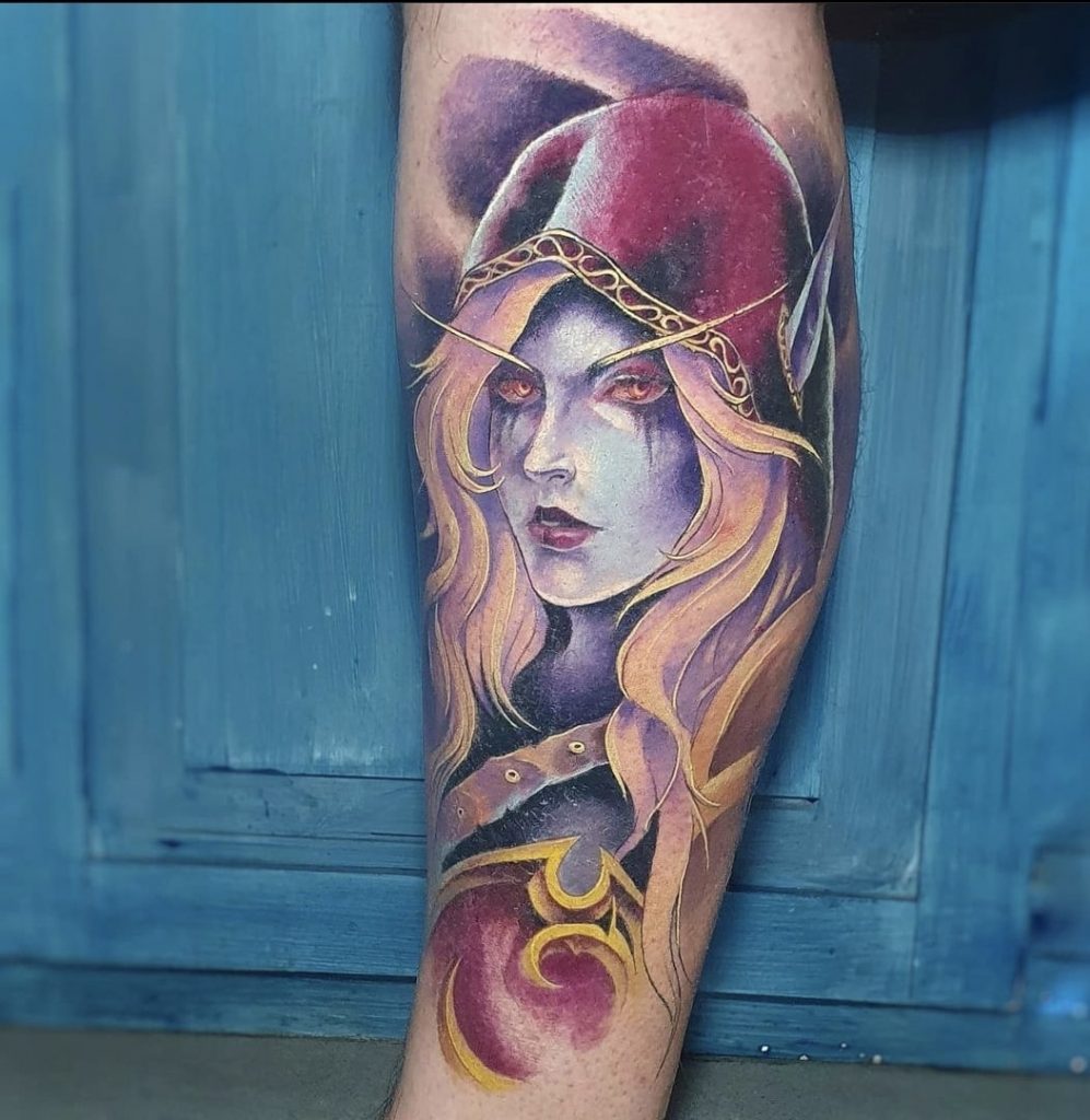 Foto de tatuagem feita por Debora Usagi (@d.usagi)