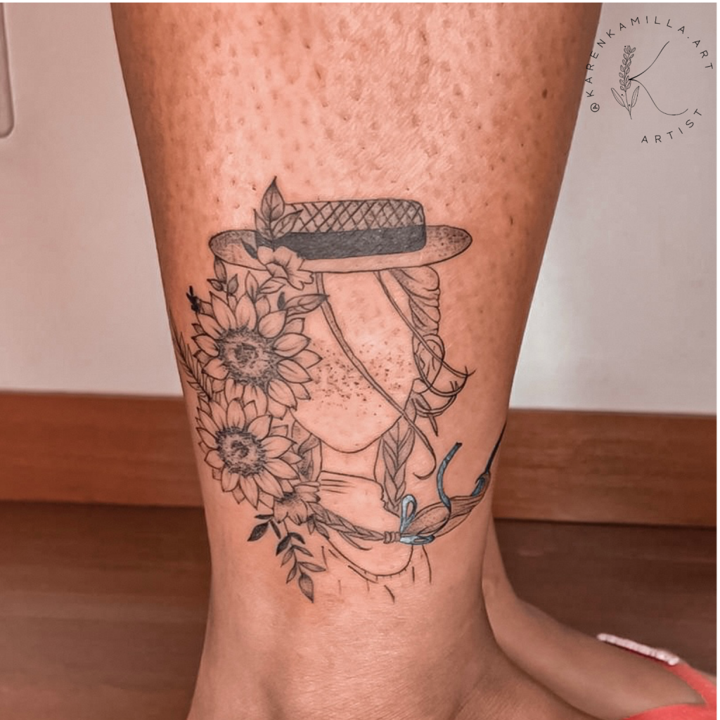 Foto de tatuagem feita por Karen Kamilla (@karenkamilla.art)