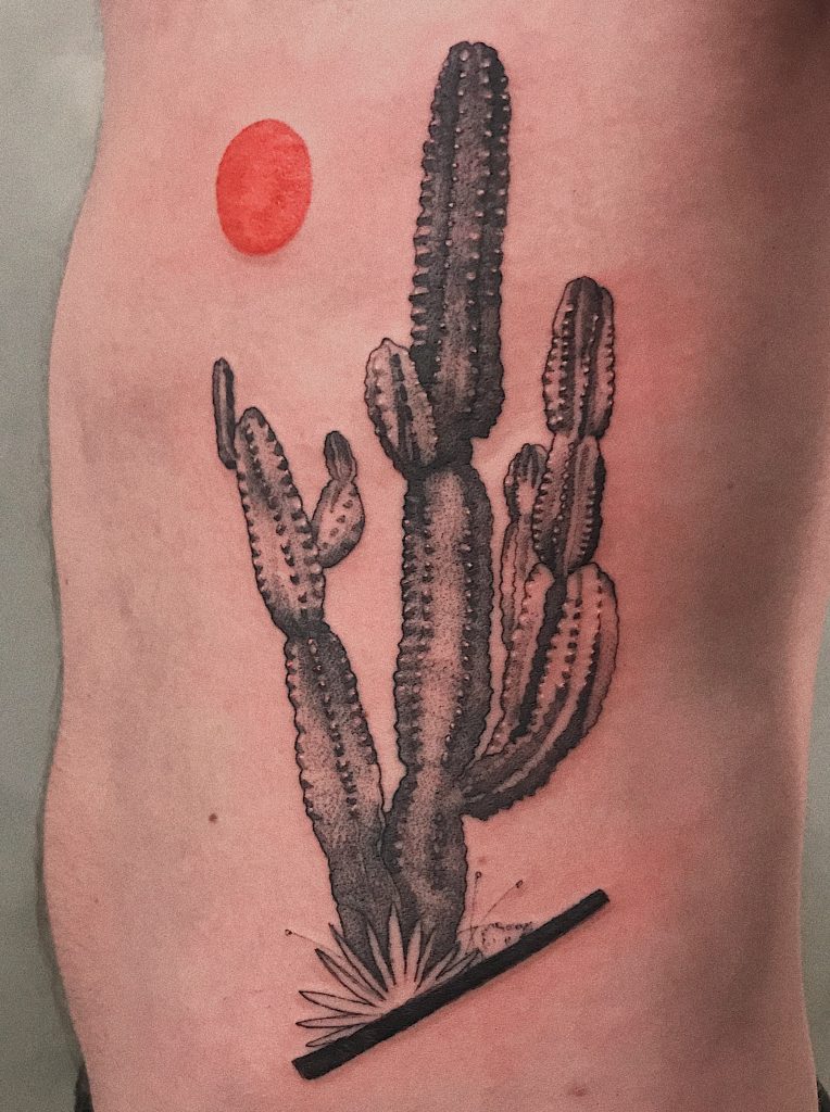 Foto de tatuagem feita por Henrique Matheus (@hmatheus___)