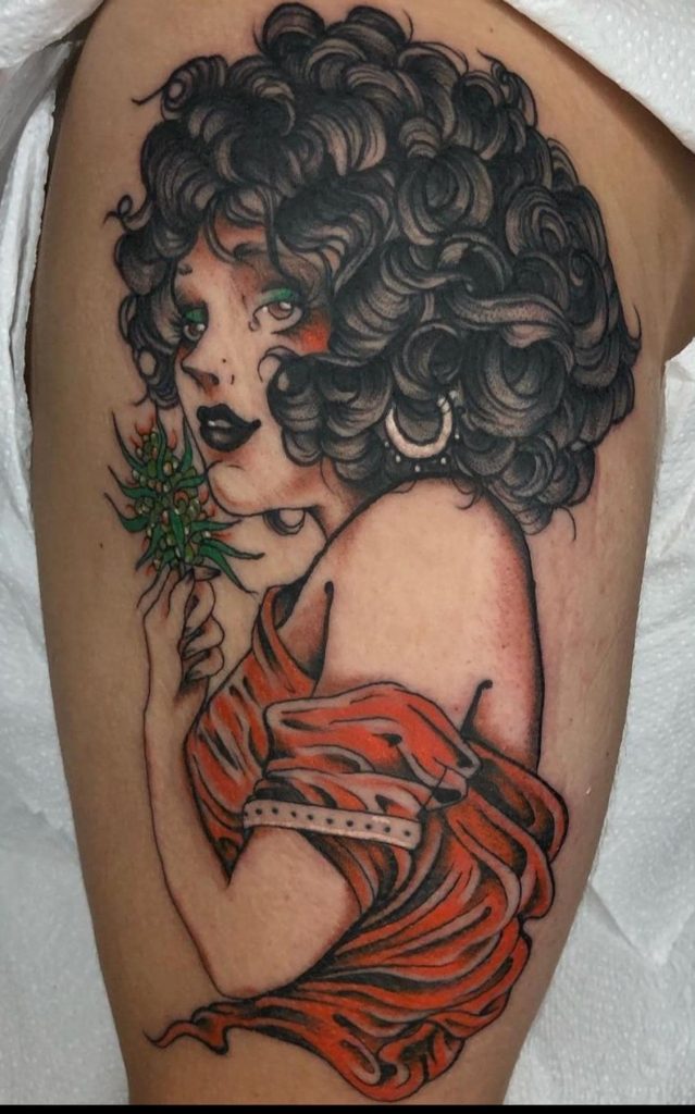 Foto de tatuagem feita por Caroline Dinola (@caroline.dinola)