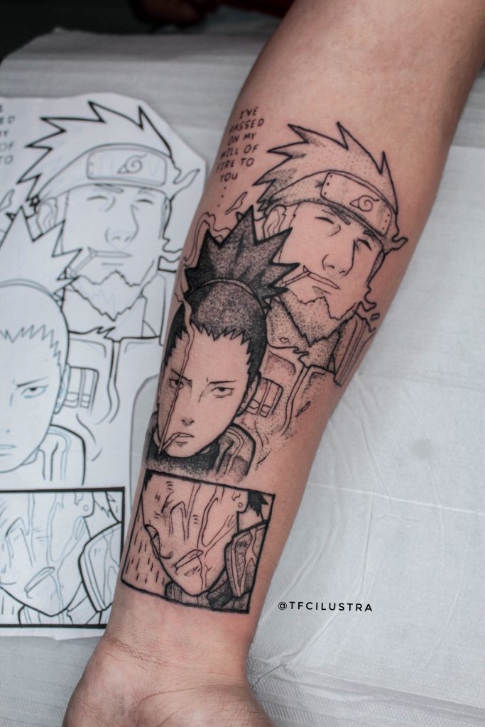 Foto de tatuagem feita por Thalisson F. Correia (@tfcilustra)