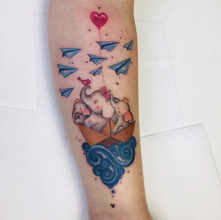 Foto de tatuagem feita por Lays Alencar (@laystattoo)