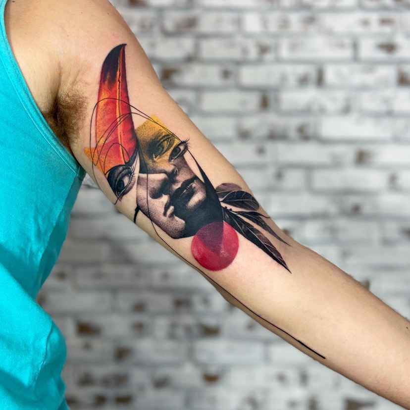 Foto de tatuagem feita por Paulo Victor Skaz (@skazxim)