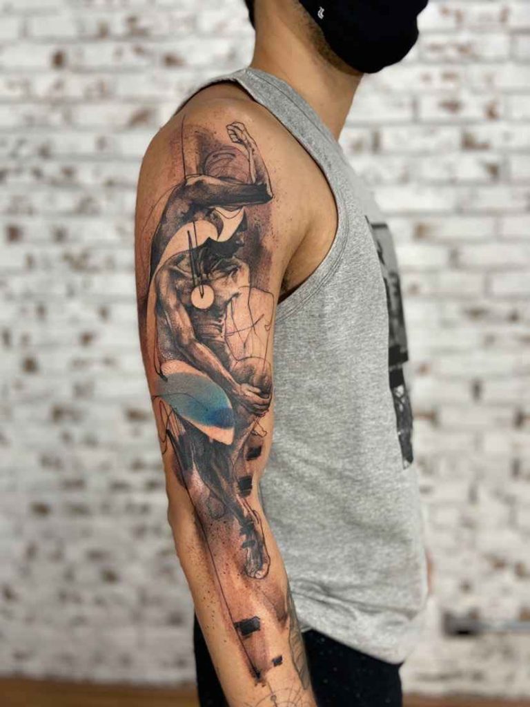 Foto de tatuagem feita por Paulo Victor Skaz (@skazxim)