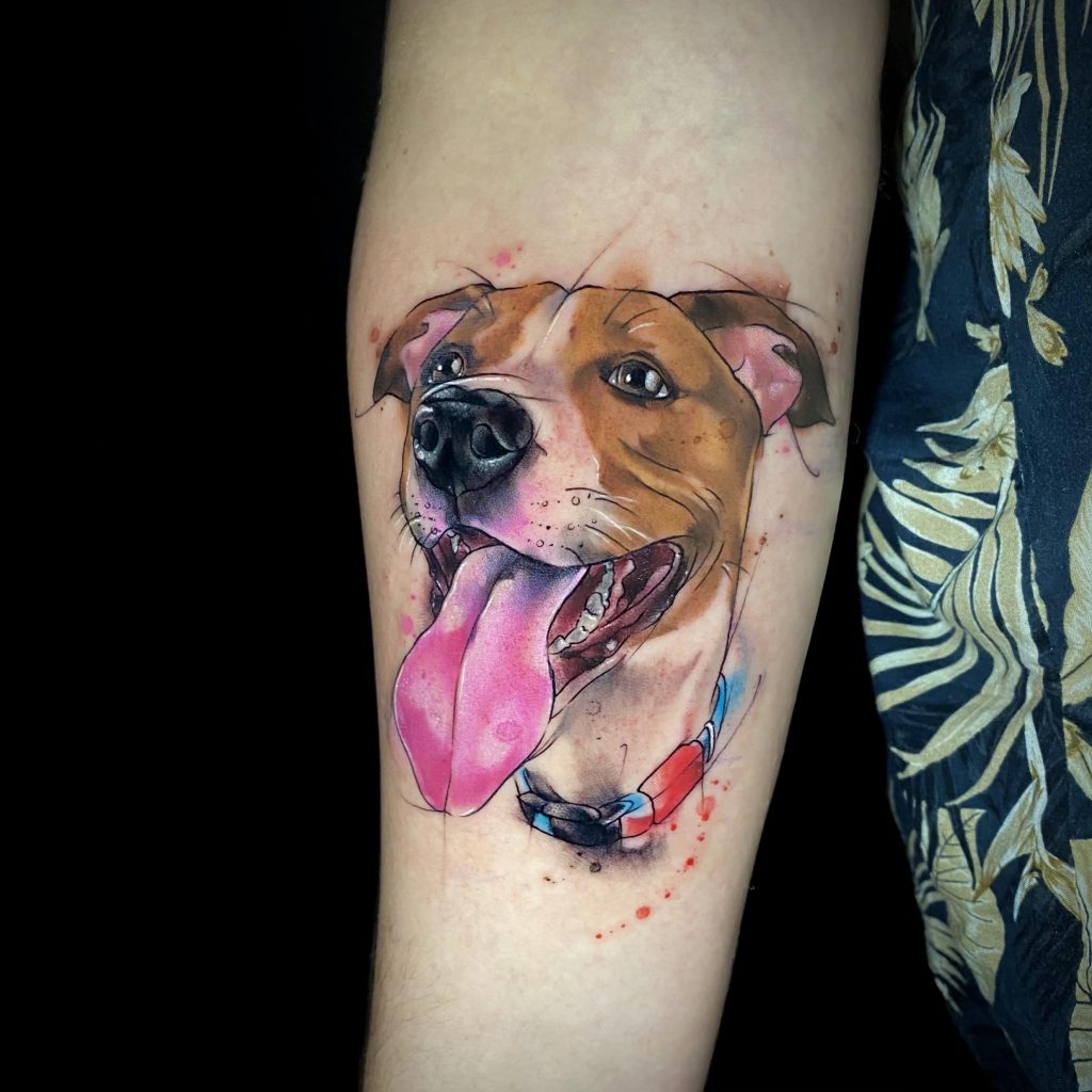 Foto de tatuagem feita por Fe Mello (@fe_mello_io)