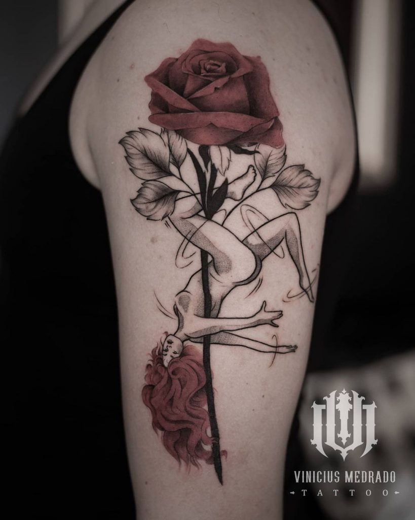 Foto de tatuagem feita por Vinícius Medrado (@viniciusmedradotattoo)