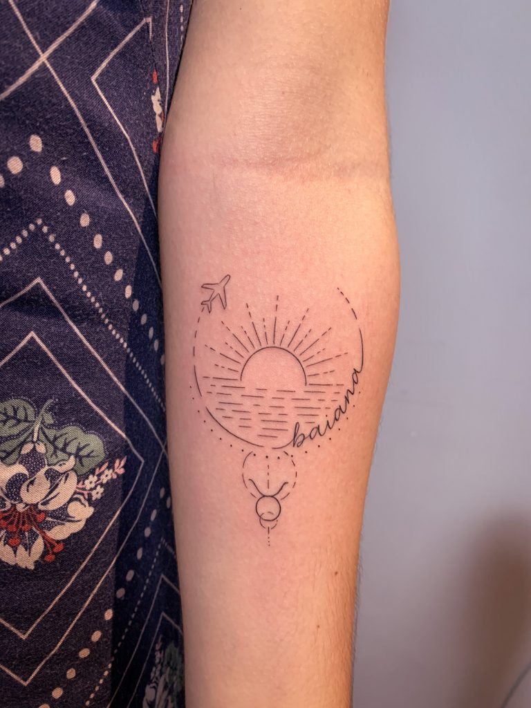 Foto de tatuagem feita por Rêka Bittencourt (@rekabittencourt)
