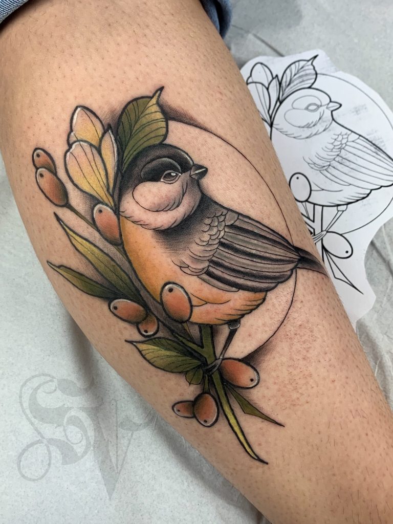 Foto de tatuagem feita por Sérgio Viana (@sergiopmaink)