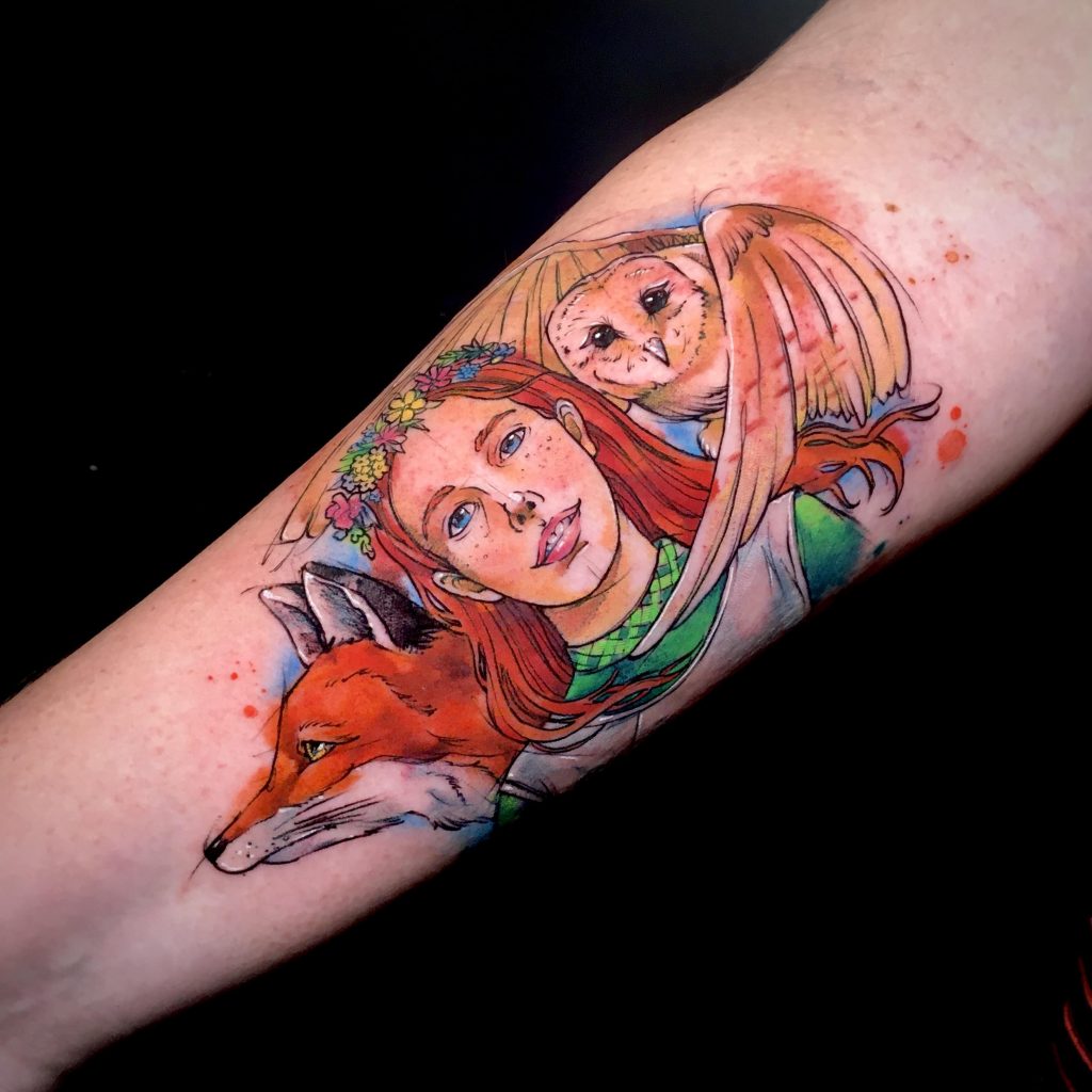 Foto de tatuagem feita por Fe Mello (@fe_mello_io)