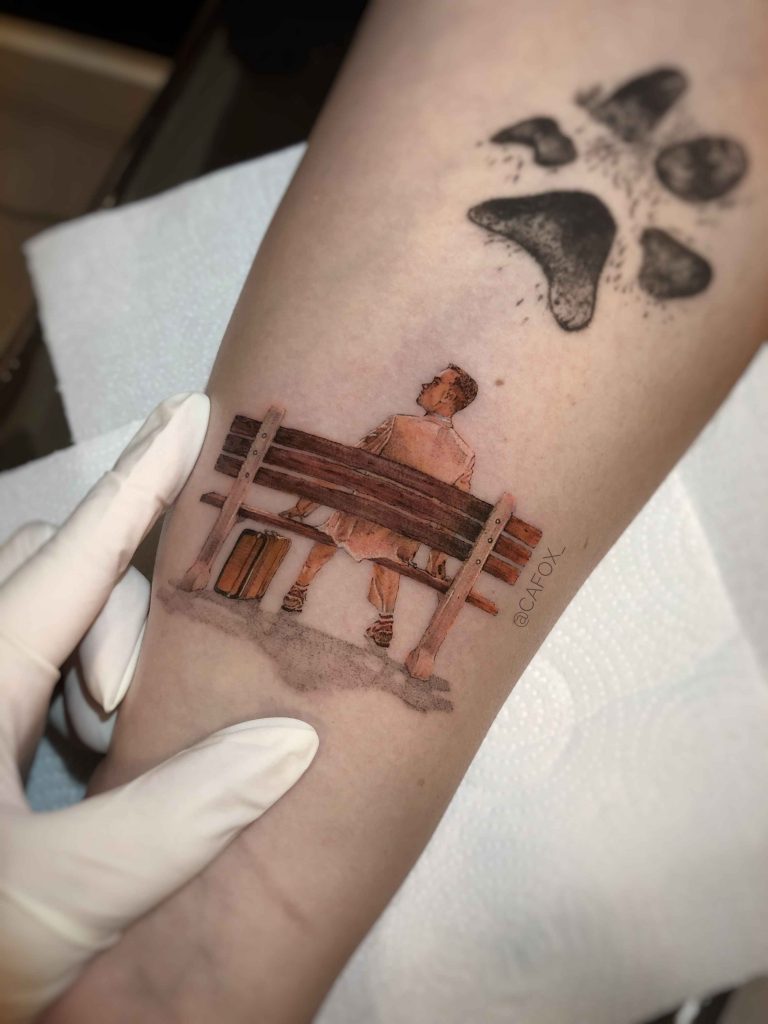Foto de tatuagem feita por Camila Fox (@cafox_)