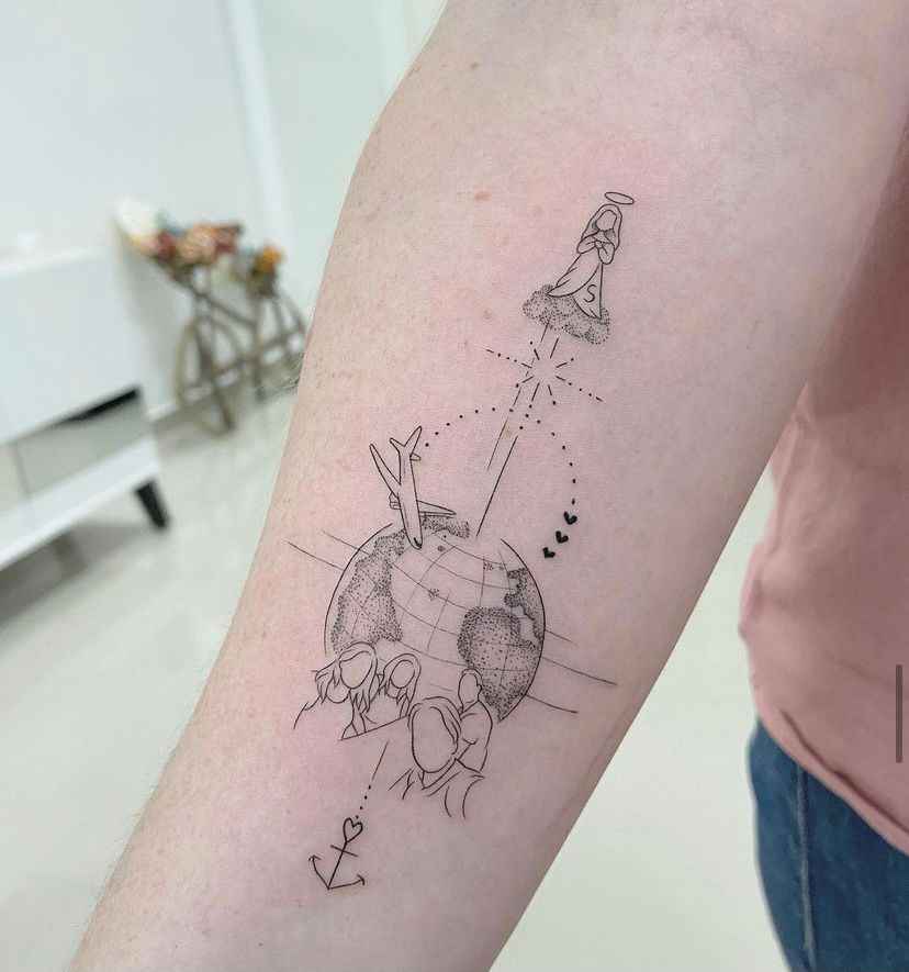 Foto de tatuagem feita por Larissa Cristine (@larissacristinie)