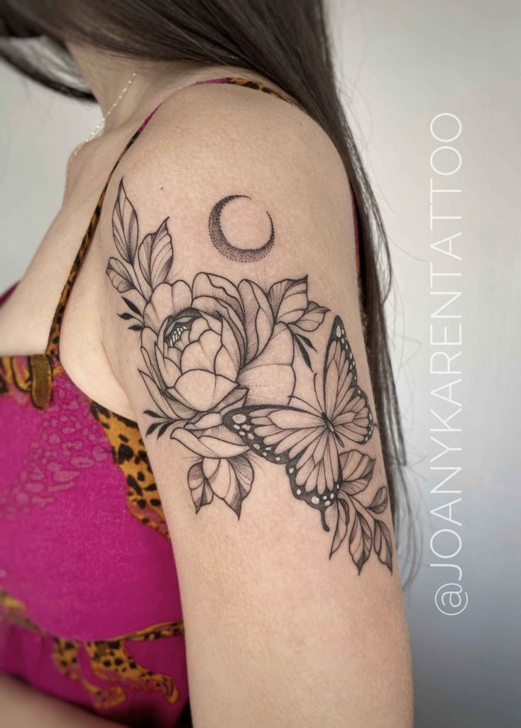 Foto de tatuagem feita por Joany Karen Ferreira (@joanykarentattoo)