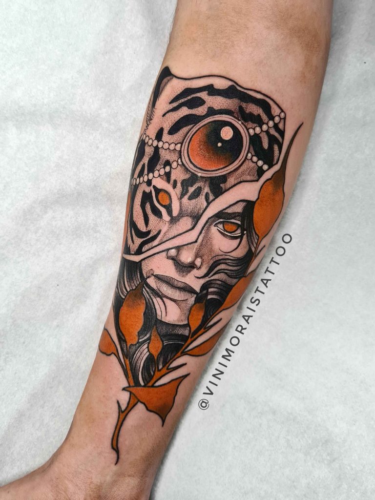 Foto de tatuagem feita por Vini Morais (@vinimoraistattoo)