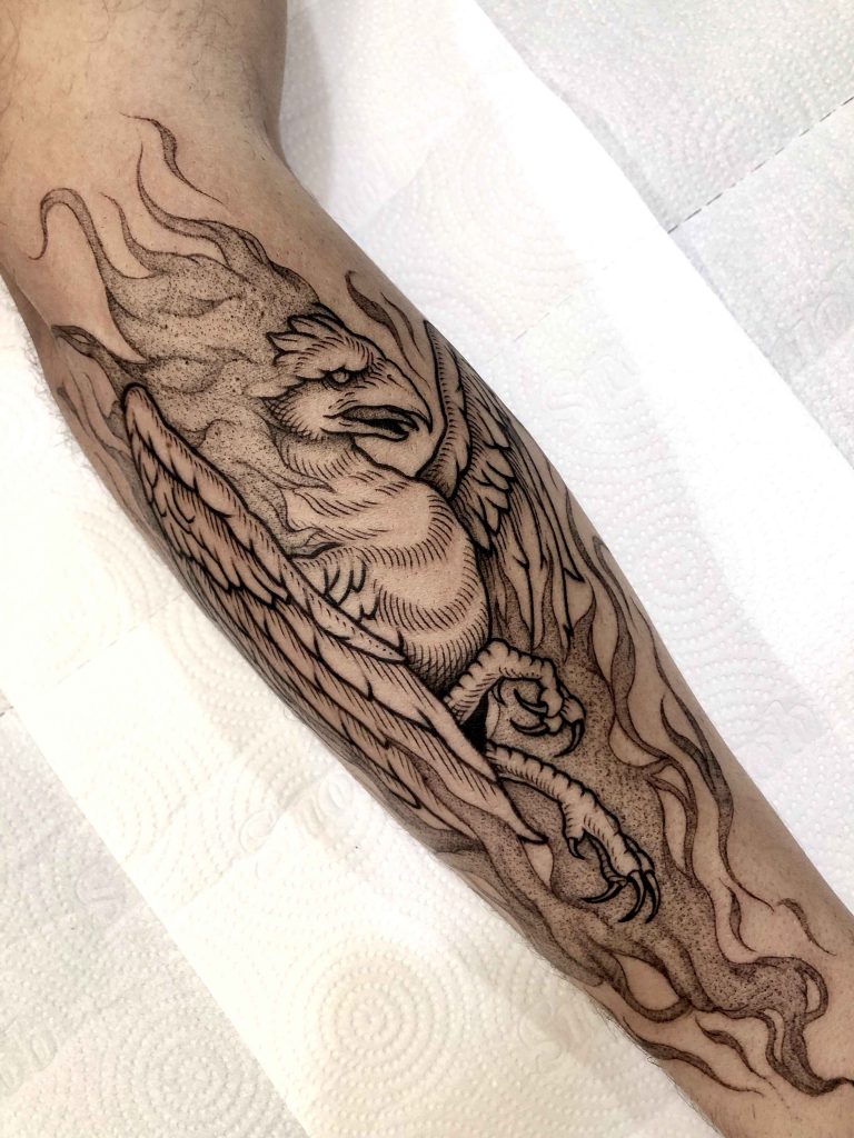 Foto de tatuagem feita por Lemon (@thelemonart)