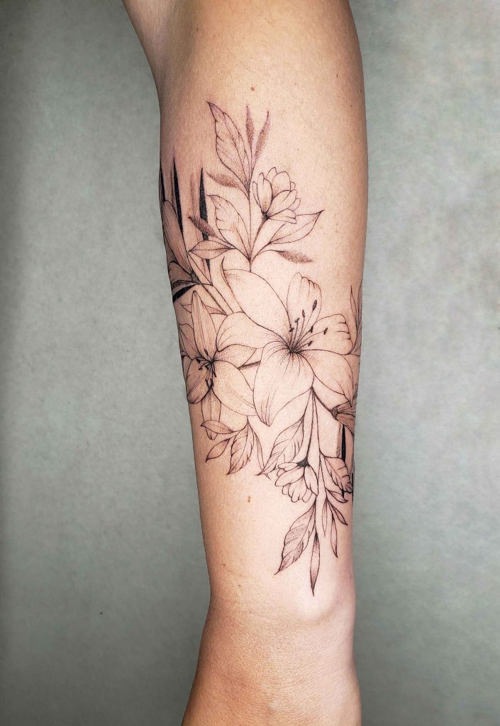 Foto de tatuagem feita por Larissa Amaral (@noz.tattoo)