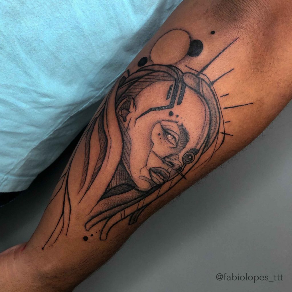 Foto de tatuagem feita por Fabio Lopes (@fabiolopes_ttt)