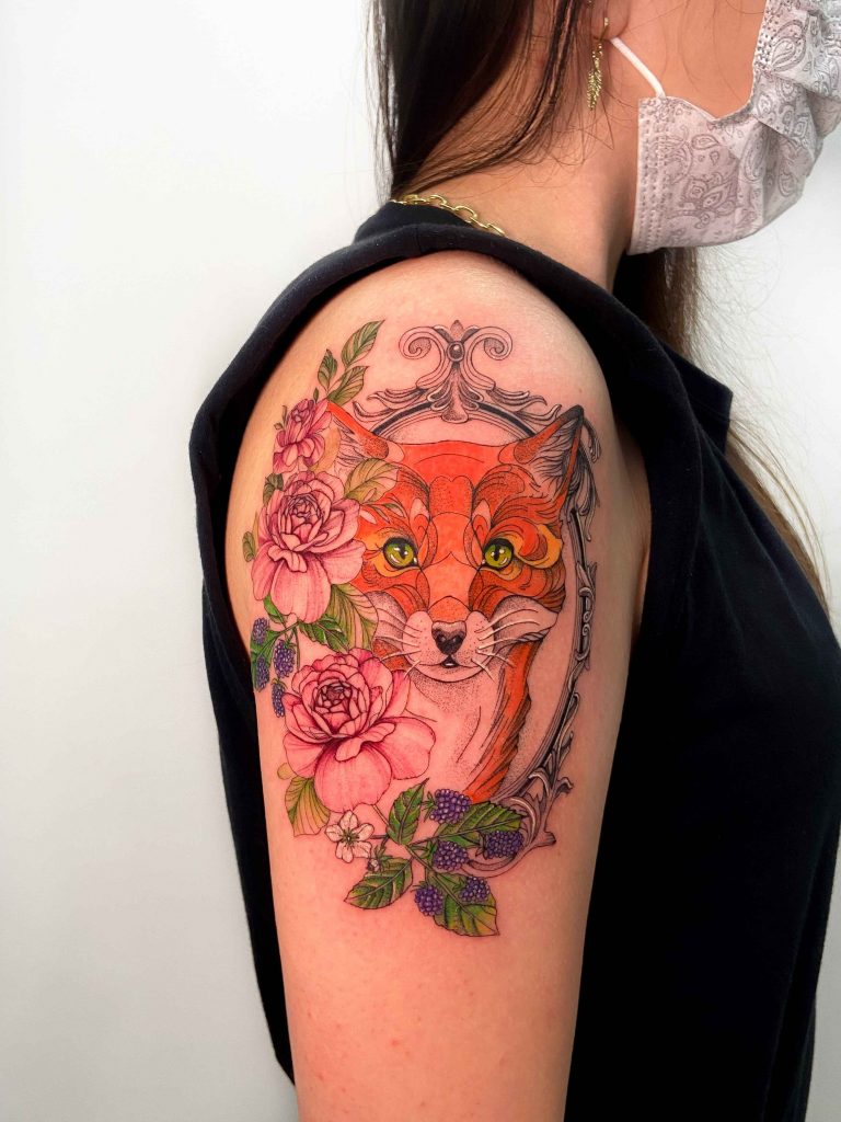 Foto de tatuagem feita por Juliana Nammy (@juliananammy)
