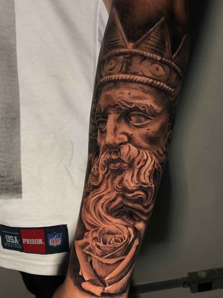 Foto de tatuagem feita por Caio Mateus (@caiomateustattoo)